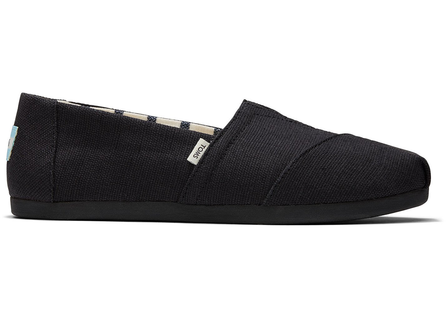 Toms Espadryle Damskie Czarne - Alpargata Heritage Płócienne - 04DWTCYQF